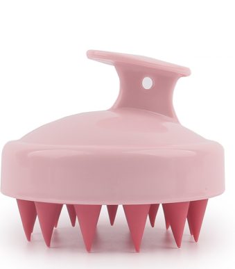 手にフィットする円形シリコンシャンプーブラシ