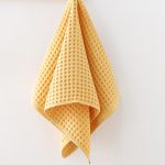 34×73cm ワッフル織りコットンフェイスタオル 洗顔用 高吸水 - 画像 (7)