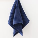 34×73cm ワッフル織りコットンフェイスタオル 洗顔用 高吸水 - 画像 (4)