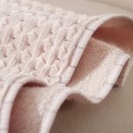 34×76cm ワッフル織りコットンフェイスタオル 洗顔用 両面異なる織り 高吸水 ふんわり柔らか - 画像 (3)