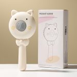 かわいい子豚デザイン エアクッションブラシ ワンタッチで抜け毛除去 - 画像 (6)