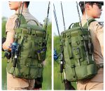 ミリタリースタイル 大容量フィッシングバッグ 3WAY多機能仕様 - 画像 (8)