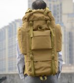 65L大容量タクティカルバックパック レインカバー付き アウトドア登山対応 - 画像 (11)