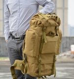 65L大容量タクティカルバックパック レインカバー付き アウトドア登山対応 - 画像 (9)
