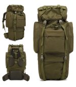 65L大容量タクティカルバックパック レインカバー付き アウトドア登山対応 - 画像 (7)
