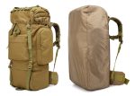 65L大容量タクティカルバックパック レインカバー付き アウトドア登山対応 - 画像 (13)