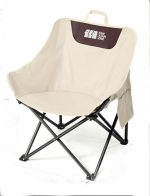 折りたたみアウトドアチェア 耐荷重140kg 収納ポケット付き - 画像 (3)
