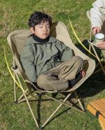 折りたたみアウトドアチェア 耐荷重140kg 収納ポケット付き - 画像 (7)