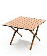 折りたたみアウトドアテーブル 木目調デザイン キャンプ用 - 画像 (3)