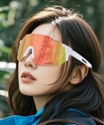 調光スポーツサングラス フレームレス・超軽量27g・弾力テンプル・昼夜兼用 UV対策 アウトドア対応 - 画像 (2)