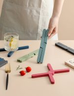 折りたたみ式鍋敷き サイズ調整可能 耐熱仕様 - 画像 (4)