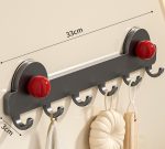 カラフル壁掛けフック 吸盤式 丸型デザイン 穴あけ不要 多用途収納 - 画像 (3)