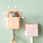 かわいい動物デザイン 伸縮式ウォールフック 壁掛け・穴あけ不要・省スペース収納 - 画像 (3)