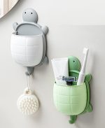 亀型壁掛け収納ボックス かわいい 壁面収納 小物入れ おしゃれ 多用途 - 画像 (7)