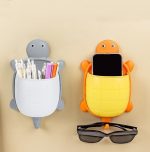 亀型壁掛け収納ボックス かわいい 壁面収納 小物入れ おしゃれ 多用途 - 画像 (2)