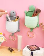 亀型壁掛け収納ボックス かわいい 壁面収納 小物入れ おしゃれ 多用途 - 画像 (3)