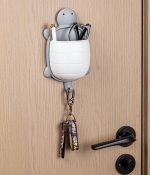 亀型壁掛け収納ボックス かわいい 壁面収納 小物入れ おしゃれ 多用途 - 画像 (5)