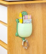 亀型壁掛け収納ボックス かわいい 壁面収納 小物入れ おしゃれ 多用途 - 画像 (6)