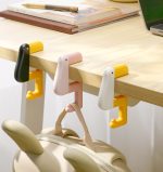 かわいいアヒル型デスクフック バッグハンガー 学生向け・省スペース・簡単取り付け - 画像 (3)