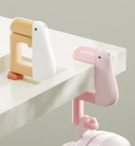 かわいいアヒル型デスクフック バッグハンガー 学生向け・省スペース・簡単取り付け - 画像 (4)
