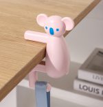 かわいいクマ型デスクフック 高耐荷重・穴あけ不要 バッグハンガー 省スペース収納 - 画像 (3)
