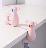 かわいいクマ型デスクフック 高耐荷重・穴あけ不要 バッグハンガー 省スペース収納 - 画像 (4)