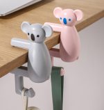 かわいいクマ型デスクフック 高耐荷重・穴あけ不要 バッグハンガー 省スペース収納 - 画像 (5)