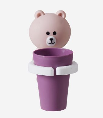 くま型歯磨きコップ 壁掛け 子供用 かわいい うがいカップ 洗面所収納