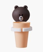 くま型歯磨きコップ 壁掛け 子供用 かわいい うがいカップ 洗面所収納 - 画像 (3)