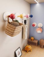 カラフル壁掛けフック 丸型デザイン 吸盤式 穴あけ不要 多用途収納 ドーパミンカラー - 画像 (7)