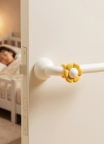 ドアノブカバー 花型デザイン 衝突防止 防音 壁保護 かわいい 傷防止 - 画像 (2)