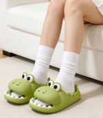 キッズ用クロコダイルスリッパ かわいいルームシューズ - 画像 (9)