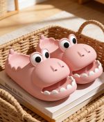 キッズ用クロコダイルスリッパ かわいいルームシューズ - 画像 (8)