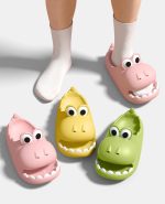 キッズ用クロコダイルスリッパ かわいいルームシューズ - 画像 (5)