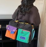 ポップカラーボストンバッグ 大容量 軽量 シューズポケット付き トラベル ジム用 - 画像 (5)