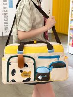 カラフルボストンバッグ 大容量 軽量 かわいいデザイン トラベル 女子向け - 画像 (2)