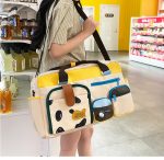 カラフルボストンバッグ 大容量 軽量 かわいいデザイン トラベル 女子向け - 画像 (8)