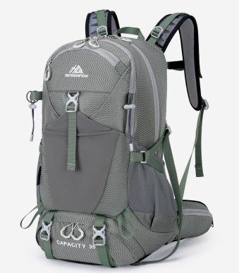 登山リュック 35L レインカバー付き 通気設計 防水アウトドア