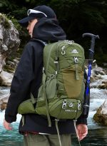 登山リュック 35L レインカバー付き 通気設計 防水アウトドア - 画像 (10)