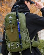 登山リュック 35L レインカバー付き 通気設計 防水アウトドア - 画像 (7)