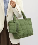 レディースハンドバッグ 軽量 シンプル 通勤用 小銭入れ付き おしゃれ 単色デザイン - 画像 (8)