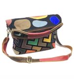 配色デザイン レディース本革ショルダーバッグ 大容量 モダンスタイル - 画像 (9)