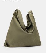 レディースキャンバスワンショルダーバッグ シンプルデザイン 大容量仕様 - 画像 (4)