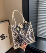 ボヘミアンスタイル レディースミニトートバッグ エスニックデザイン - 画像 (11)