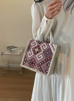 ボヘミアンスタイル レディースミニトートバッグ エスニックデザイン - 画像 (7)