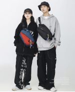 分離式ボディバッグ ユニセックス 2WAY ショルダーバッグ - 画像 (3)