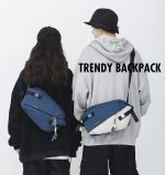 分離式ボディバッグ ユニセックス 2WAY ショルダーバッグ - 画像 (2)
