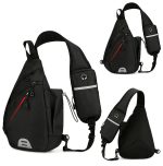 メンズボディバッグ 通勤対応 撥水仕様 反射ライン付き - 画像 (5)