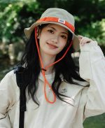 カラーブロックバケットハット 速乾 軽量 UVカット 日よけ アウトドア 釣り 登山 - 画像 (14)