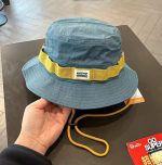カラーブロックバケットハット 速乾 軽量 UVカット 日よけ アウトドア 釣り 登山 - 画像 (8)